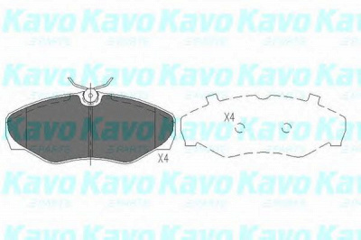KAVO PARTS kbp6566 -  Комплект тормозных колодок, дисковый тормоз
